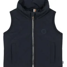 Стеганый жилет с капюшоном