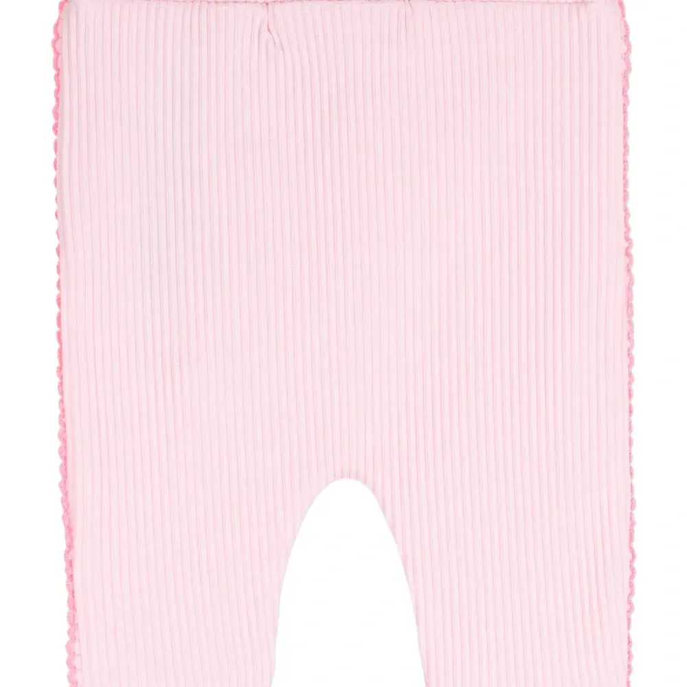 Комплект из топа и брюк с цветочной аппликацией