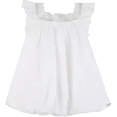 Платье с оборками и кружевом