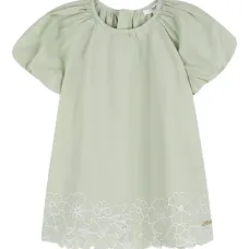 Платье с цветочной вышивкой