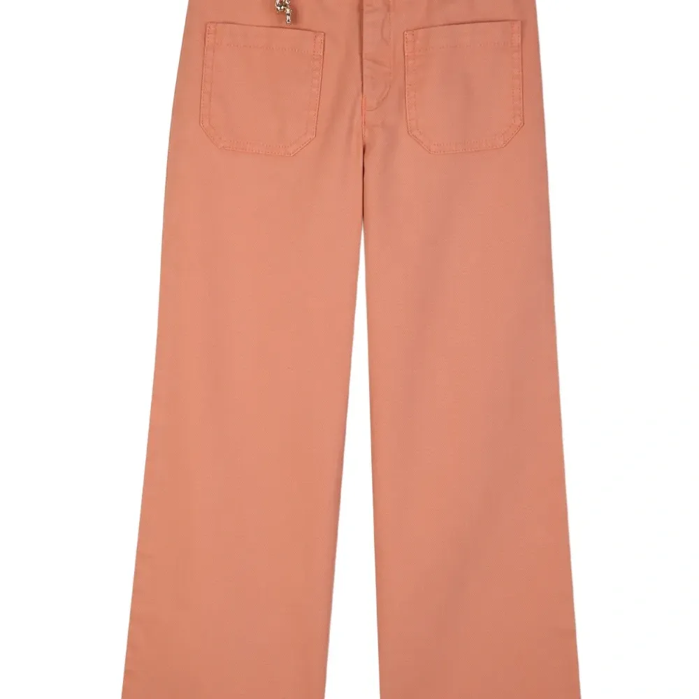 Брюки с накладными карманами и подвеской