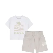 Комплект из топа и шортов с логотипом