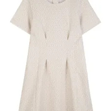 Платье с короткими рукавами и узором