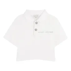 Рубашка поло с короткими рукавами и цветочным декором