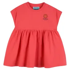 Платье с рюшами и цветочным принтом