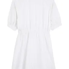 Полосатое платье с кулиской