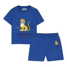 Комплект из топа и шортов с принтом Tiger