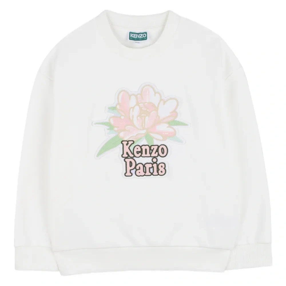 Свитшот с цветочным логотипом