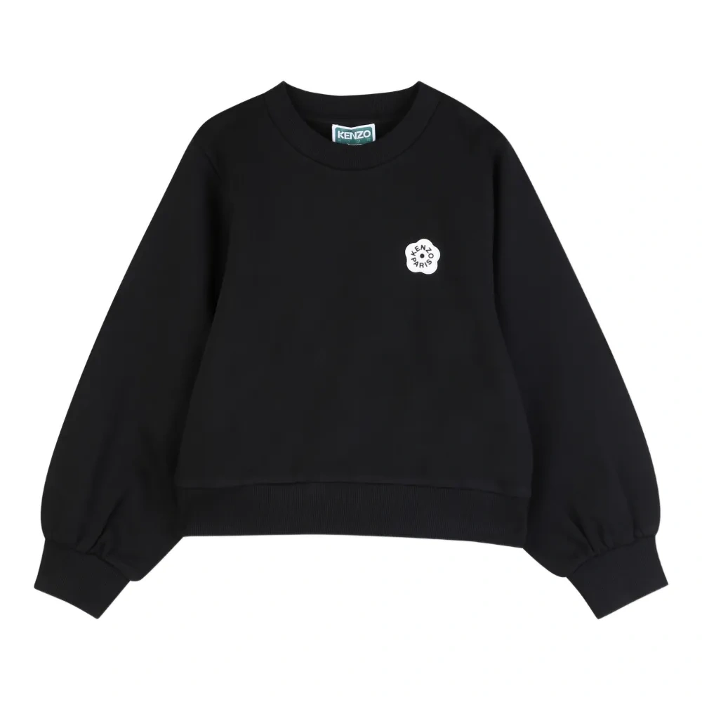 Свитшот с цветочными аппликациями