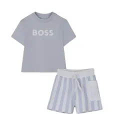 Шорты в полоску с карманом