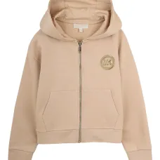 Худи с воротником на молнии и логотипом