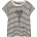 Декорированная футболка в полоску Декорированная футболка в полоску