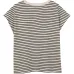 Декорированная футболка в полоску Декорированная футболка в полоску