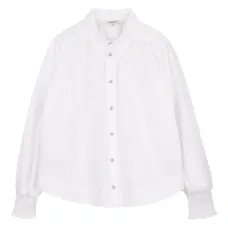 Топ с присборенными манжетами