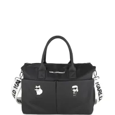 Сумка для пеленания с нашивкой и логотипным ремешком