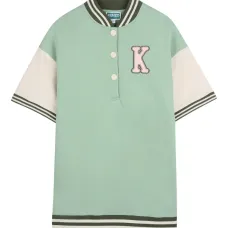 Повседневное платье с аппликацией и полосатыми отделками