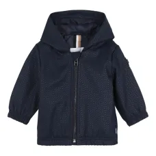 Фактурное пальто с капюшоном