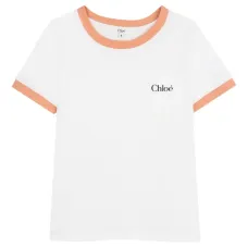 Футболка-ретро с контрастной отделкой и карманом