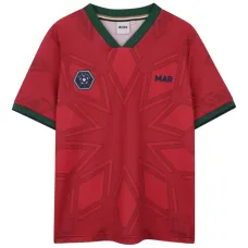 Футболка с V-образным вырезом и принтом