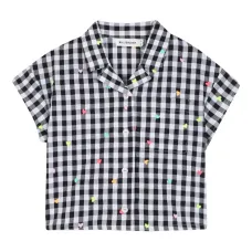 Декорированная рубашка в клетку