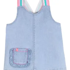 Джинсовое платье без рукавов