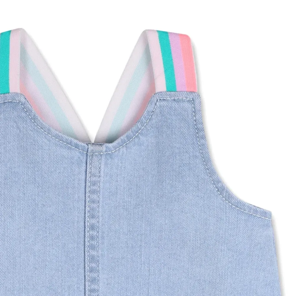 Джинсовое платье без рукавов