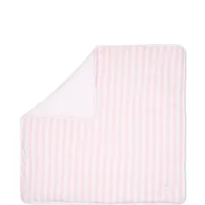 Одеяло с отделкой в полоску