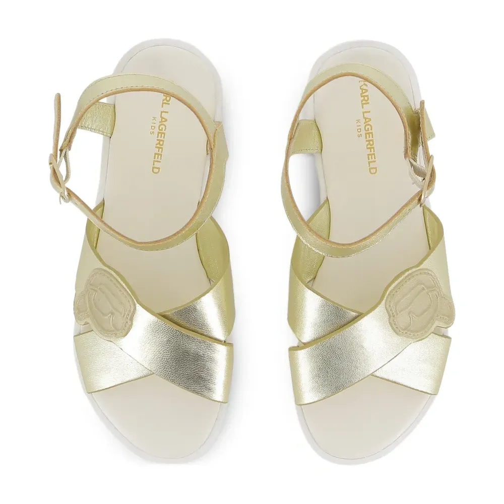 Босоножки с логотипом