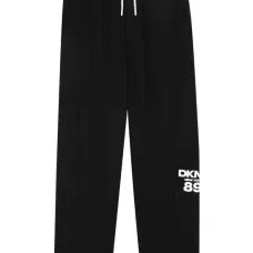 Брюки с принтом логотипа и кулиской