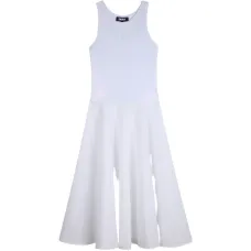 Платье расклешенного кроя с вышитым логотипом Платье расклешенного кроя с вышитым логотипом