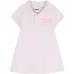 Платье с воротником поло и короткими рукавами
