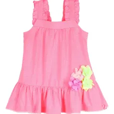 Платье с цветочной аппликацией