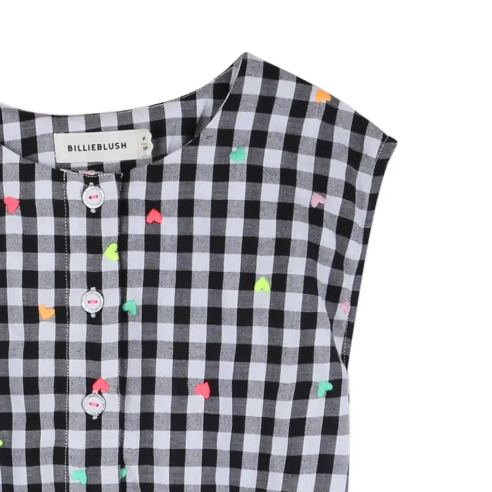 Клетчатое платье без рукавов