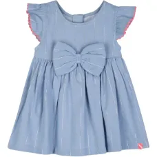 Платье в полоску с эффектом металлик