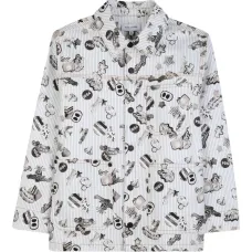 Жакет в полоску с графическим принтом Жакет в полоску с графическим принтом