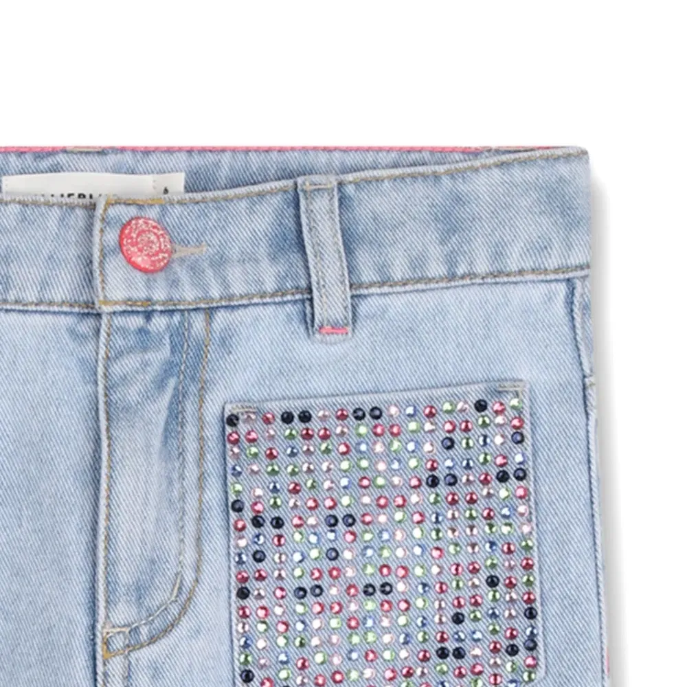 Джинсы с украшенными карманами Джинсы с украшенными карманами