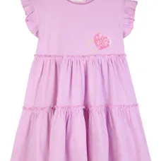 Платье с оборками и пайетками