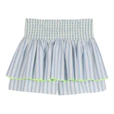 Ярусные шорты в полоску