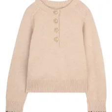 Свитер с воротником на пуговицах Свитер с воротником на пуговицах