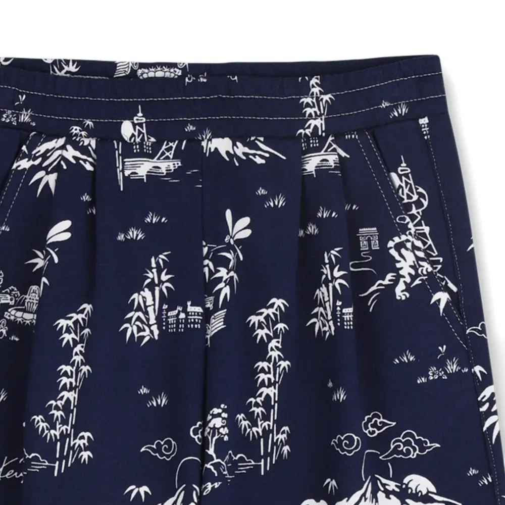 Брюки с принтом в повседневном стиле