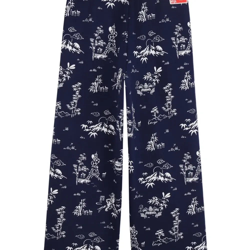 Брюки с принтом в повседневном стиле