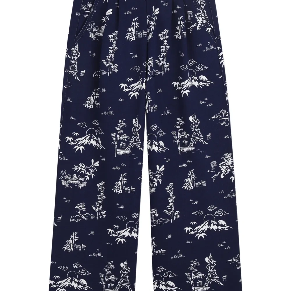 Брюки с принтом в повседневном стиле