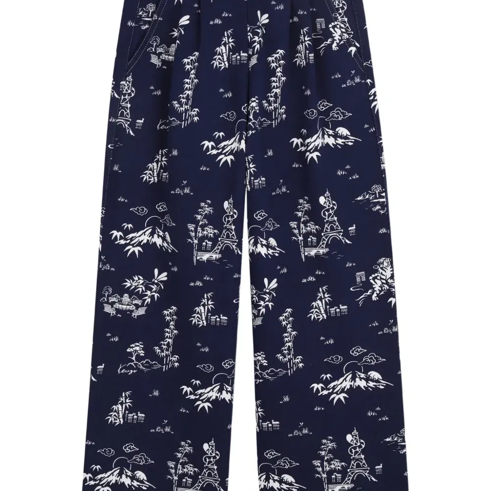 Брюки с принтом в повседневном стиле