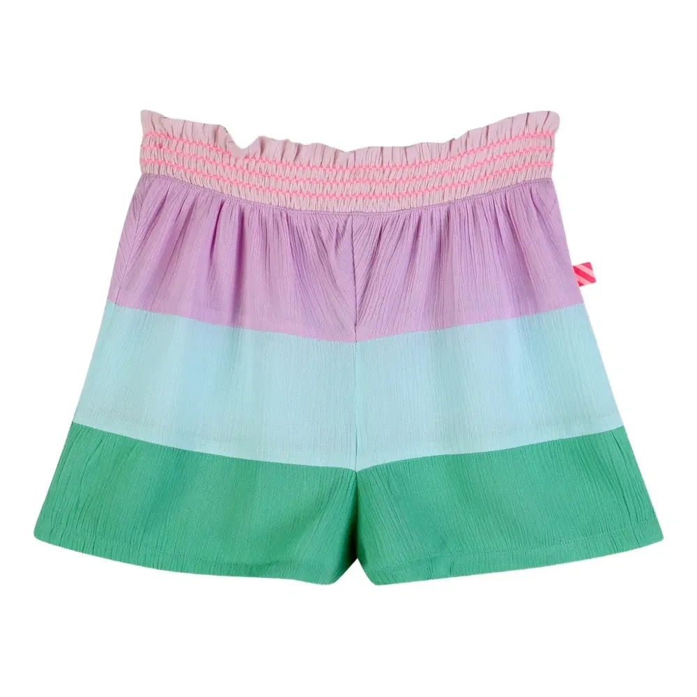 Полосатые шорты со сборками