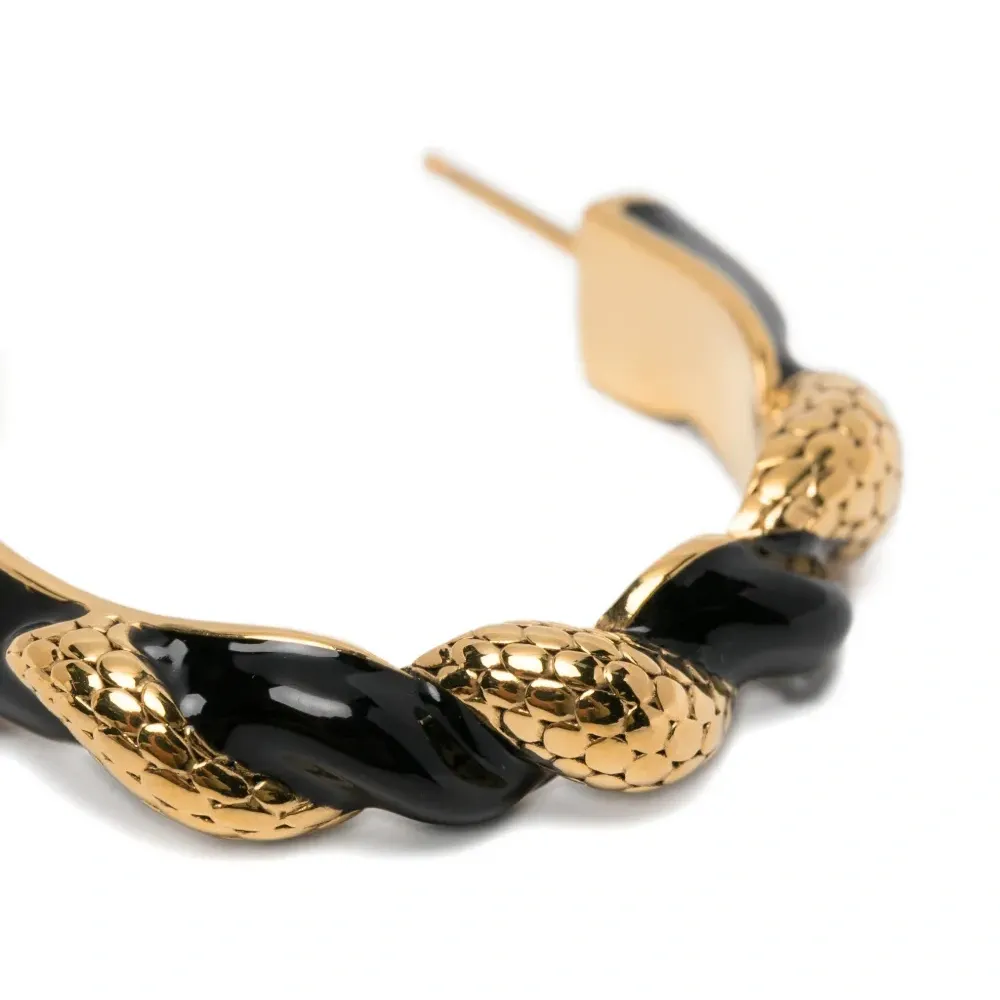 Серьги-кольца Tempta с текстурой