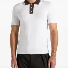 Поло Roux с контрастным воротником