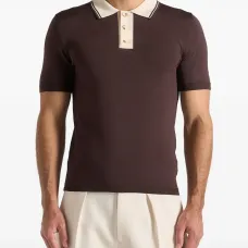 Поло Roux с контрастными деталями