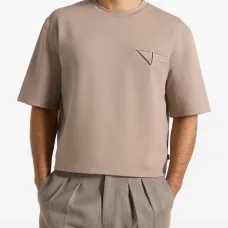 Хлопковая футболка Léon с треугольным карманом