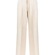 Плиссированные брюки на завязках