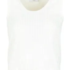 Топ-майка с круглым вырезом и пайетками